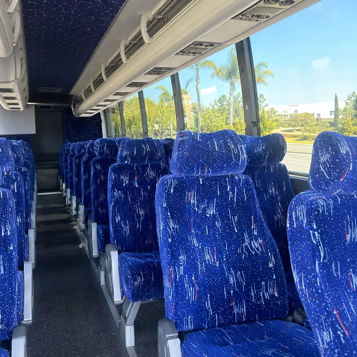 glendale charter bus interior