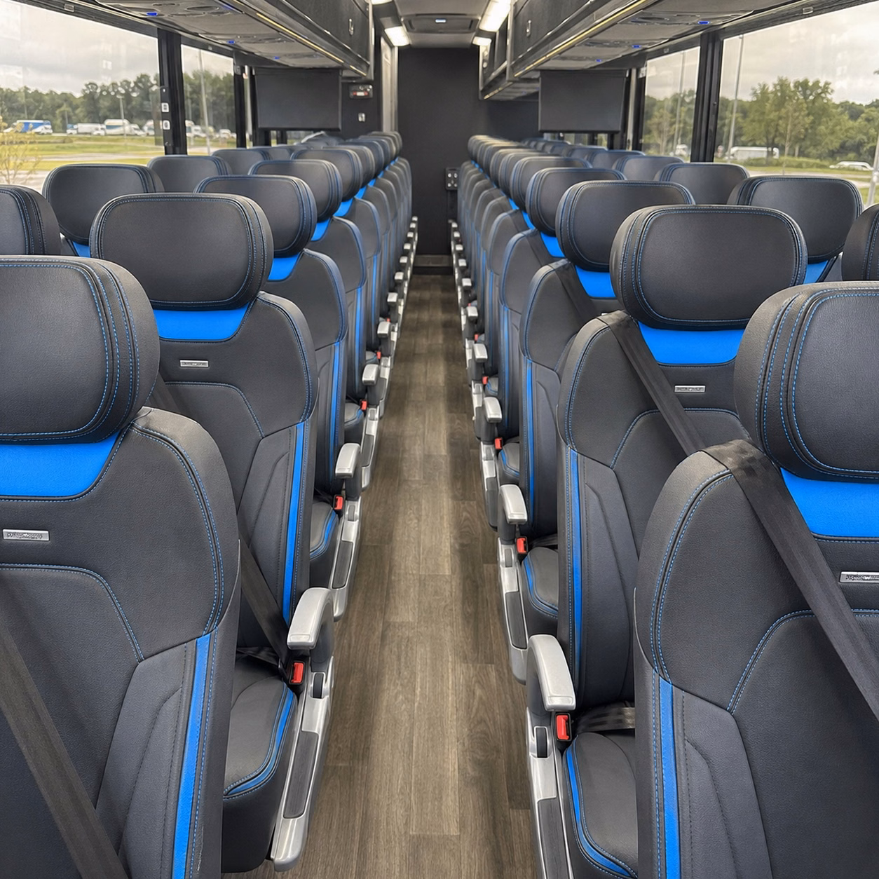 glendale charter bus rental inside