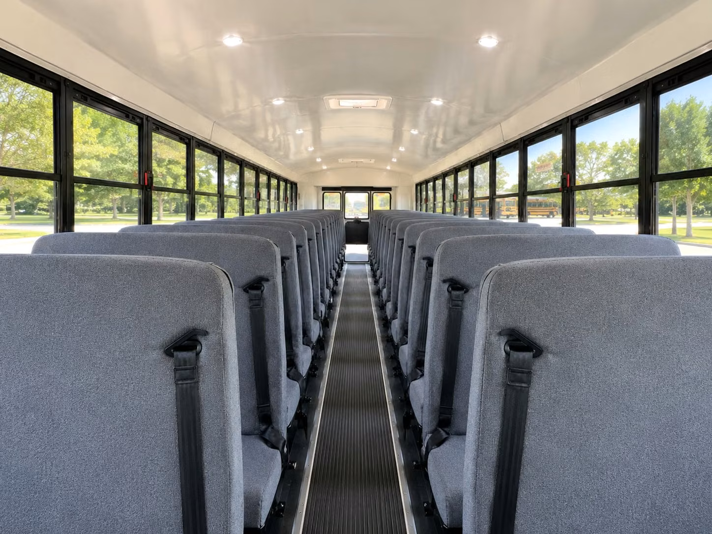 school bus inside